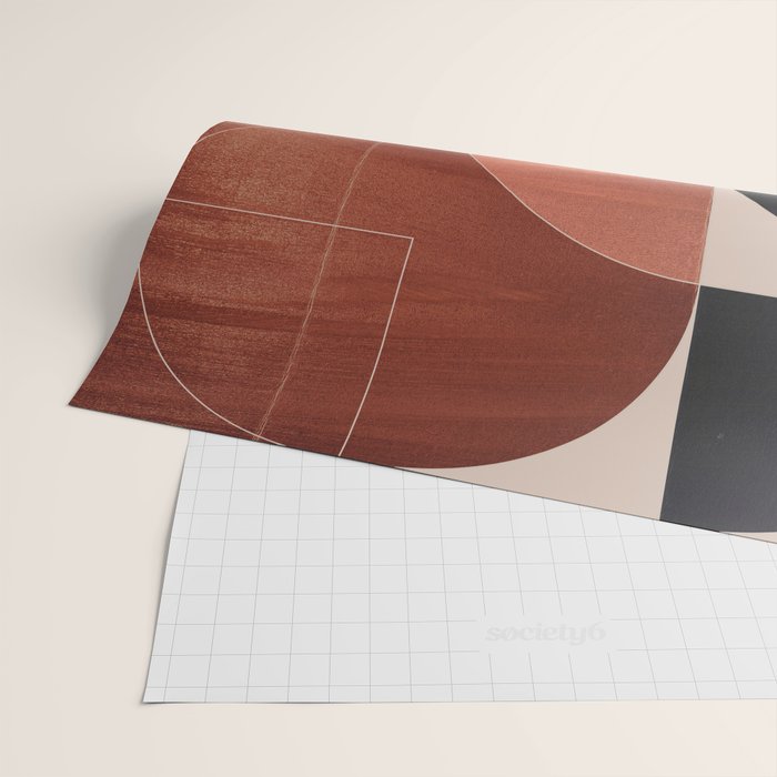 Minimal Geometric Shapes 216 Wrapping Paper Gallery Image 2