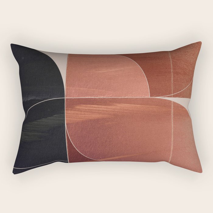 Minimal Geometric Shapes 216 Rectangular Pillow Gallery Image 1