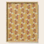 Wild Flowers Vintage Botanical Floral Pattern Serving Tray Gallery Image 1