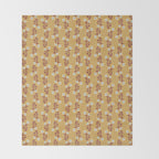 Wild Flowers Vintage Botanical Floral Pattern Throw Blanket Gallery Image 2