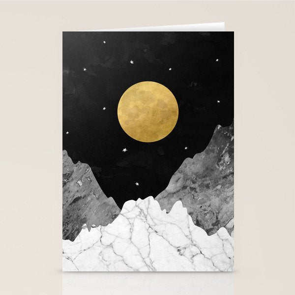 Moon and Stars Stationery Card Gallery Image 1