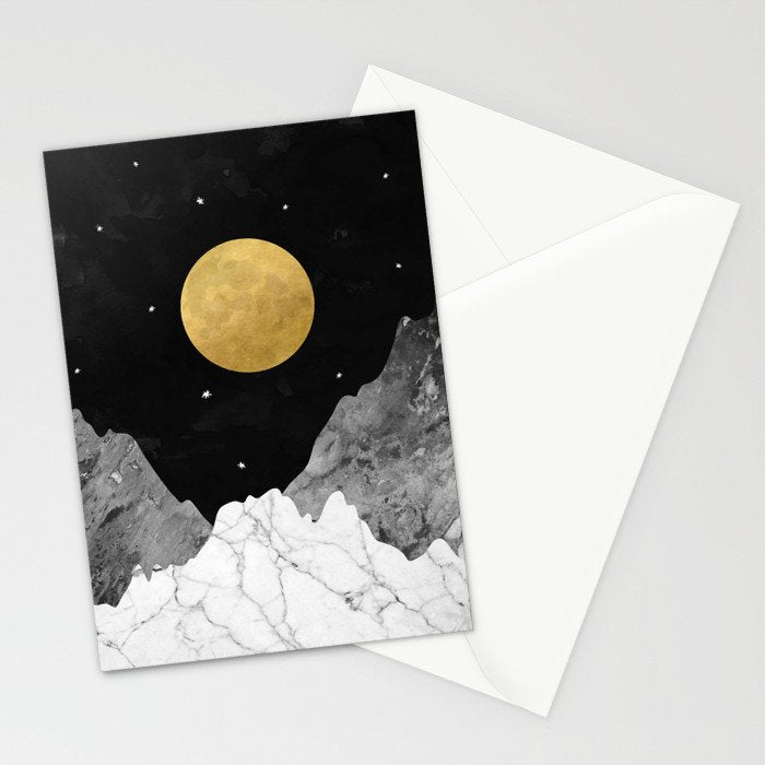 Moon and Stars Stationery Card Gallery Image 2