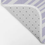 Wavy Stripes XXVIII - Lilac Purple Bath Mat Gallery Image 2