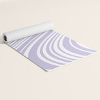 Wavy Stripes XXVIII - Lilac Purple Yoga Mat Gallery Image 2