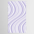 Wavy Stripes XXVIII - Lilac Purple Tablecloth Gallery Image 2