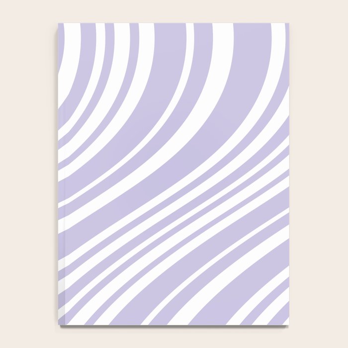 Wavy Stripes XXVIII - Lilac Purple Notebook Gallery Image 4