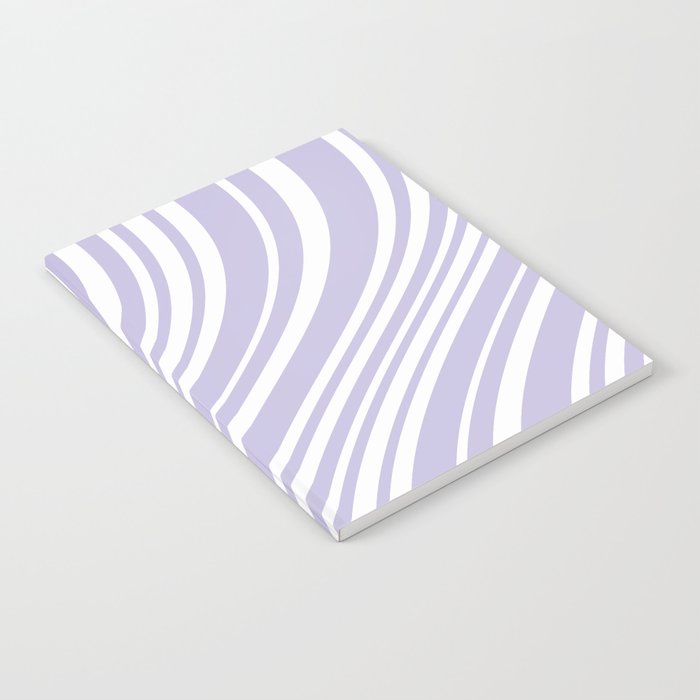 Wavy Stripes XXVIII - Lilac Purple Notebook Gallery Image 1