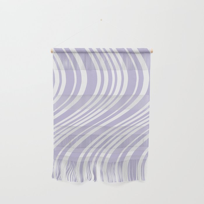 Wavy Stripes XXVIII - Lilac Purple Wall Hanging Gallery Image 1