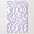 Wavy Stripes XXVIII - Lilac Purple Cutting Board Gallery Image 1