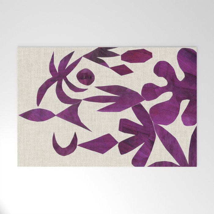 Purple Tropic Welcome Mat Gallery Image 1