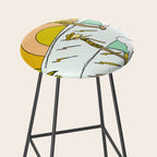 summer vibes forever // retro surf art by surfy birdy Stool Gallery Image 2