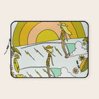 summer vibes forever // retro surf art by surfy birdy Laptop Sleeve Gallery Image 1