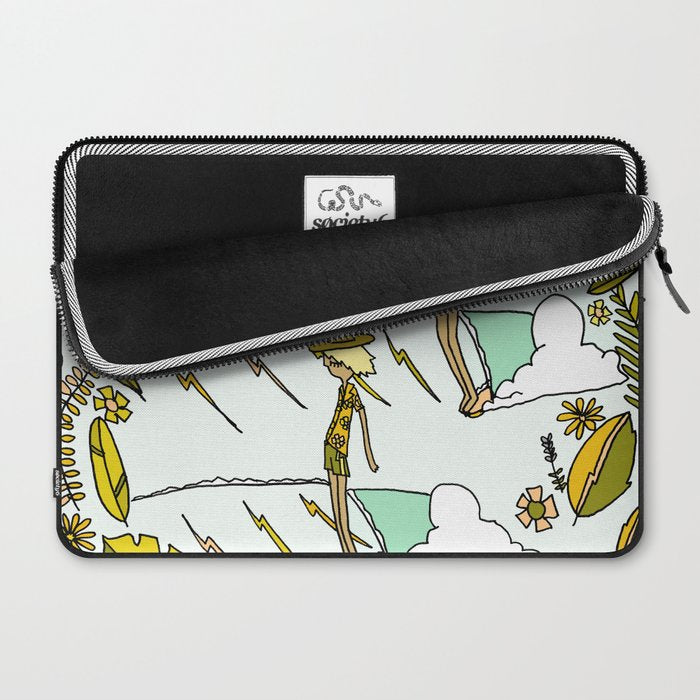 summer vibes forever // retro surf art by surfy birdy Laptop Sleeve Gallery Image 2