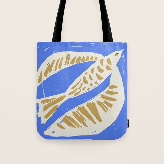 Summer Block Bird Tote Bag Gallery Image 1