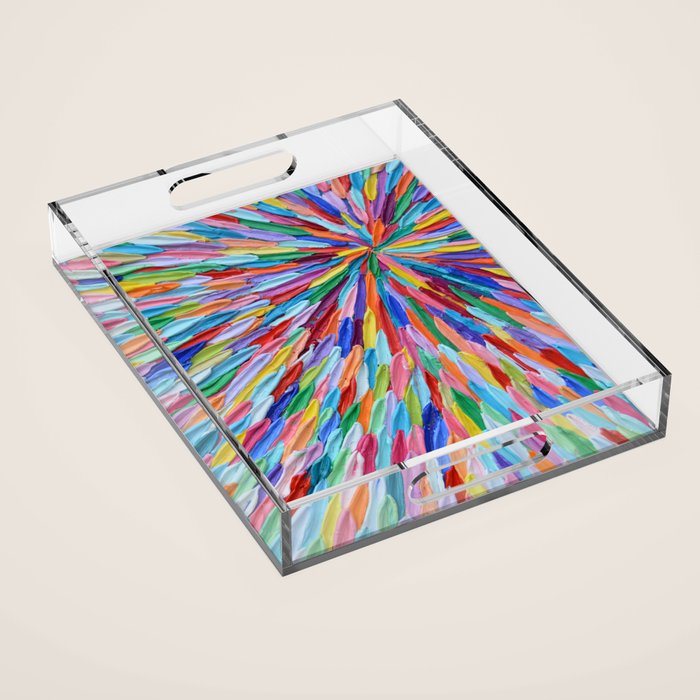 Rainbow Portal 2 Acrylic Tray Gallery Image 1