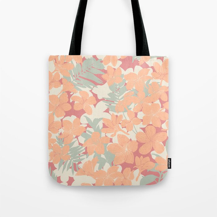 Exotic plumeria flowers A Tote Bag Gallery Image 1