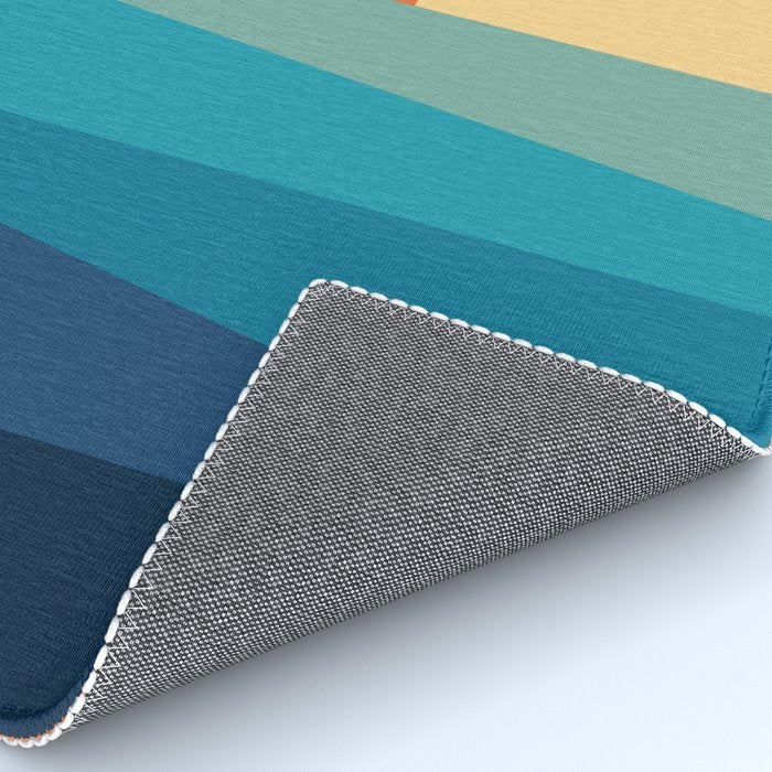 Abstract geometric sunrise Rug Gallery Image 4