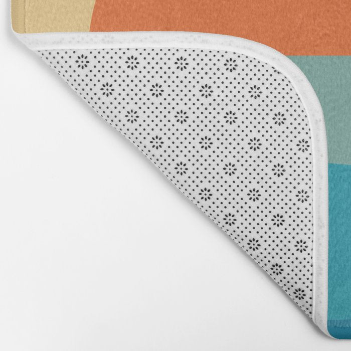 Abstract geometric sunrise Bath Mat Gallery Image 2