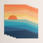 Abstract geometric sunrise Wrapping Paper Gallery Image 3