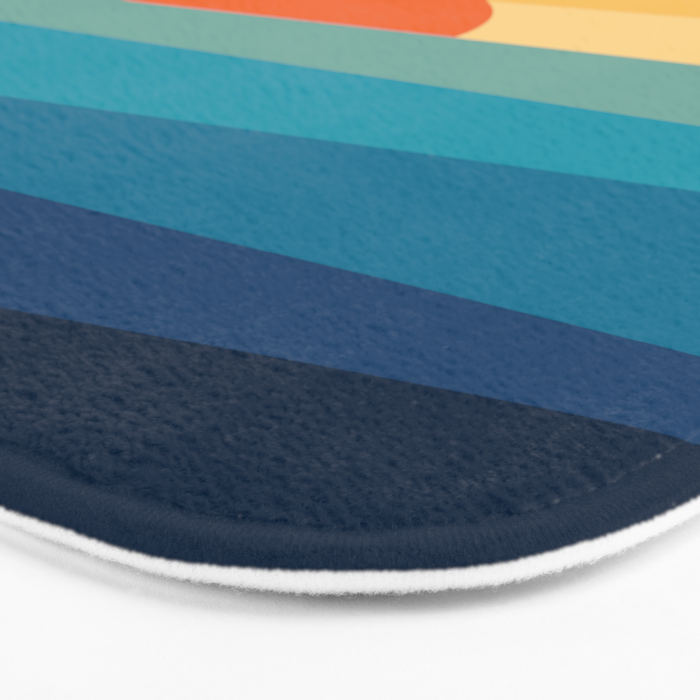 Abstract geometric sunrise Bath Mat Gallery Image 3