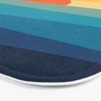 Abstract geometric sunrise Bath Mat Gallery Image 3