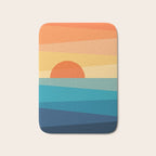 Abstract geometric sunrise Bath Mat Gallery Image 1