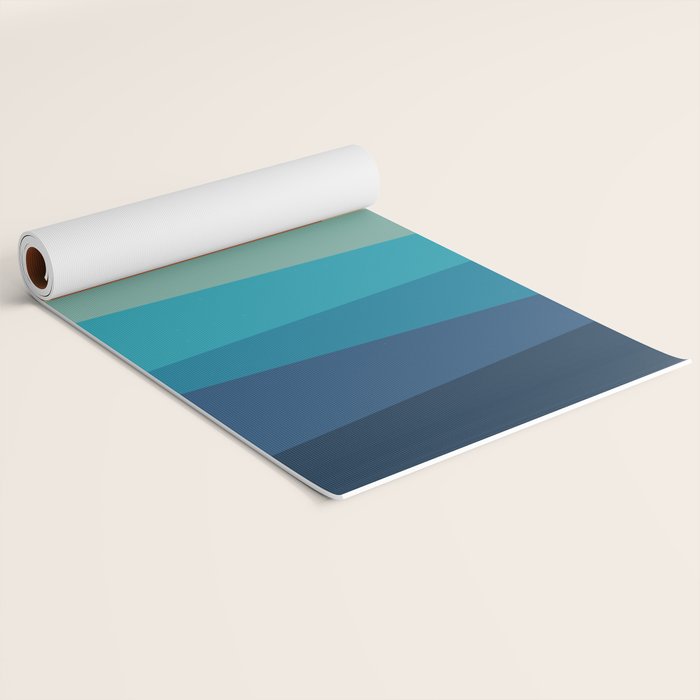 Abstract geometric sunrise Yoga Mat Gallery Image 2