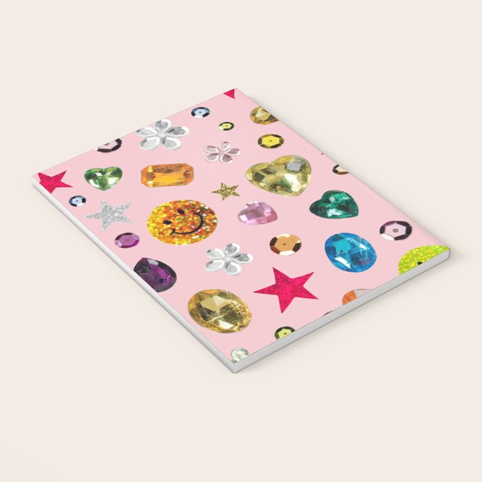 Gem Print in Pink Notebook Gallery Image 3