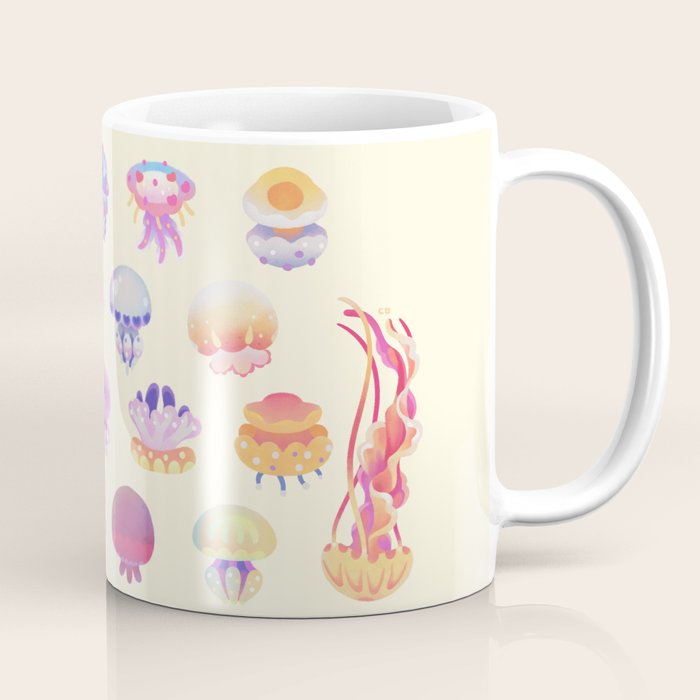 Jellyfish Day - pastel Coffee Mug Gallery Image 1