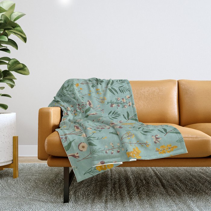 ZARAH WILDFLOWER Throw Blanket Gallery Image 1
