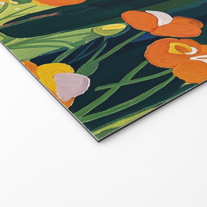 Matisse Painting Mediterranean House with Vibrant Colors and Serene Landscape Welcome Mat Gallery Image 2
