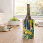 Matisse Painting Mediterranean House with Vibrant Colors and Serene Landscape Wine Chiller Gallery Image 4
