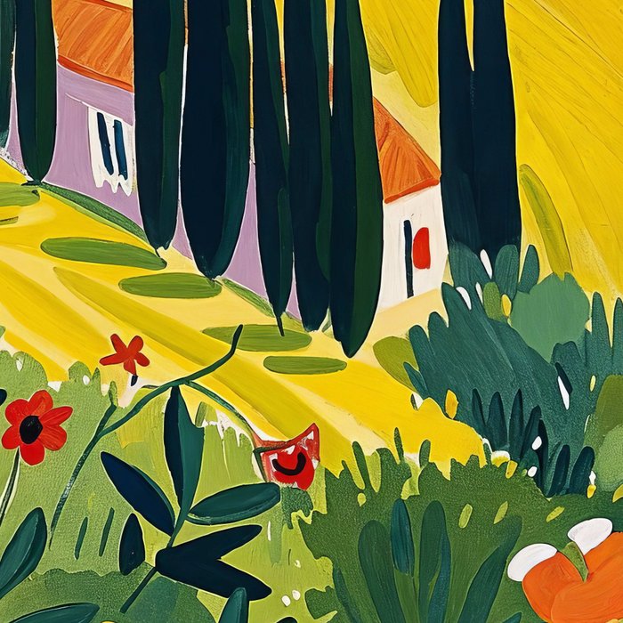 Matisse Painting Mediterranean House with Vibrant Colors and Serene Landscape Coffee Mug Gallery Image 2