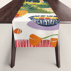 Matisse Painting Mediterranean House with Vibrant Colors and Serene Landscape Table Runner Gallery Image 1