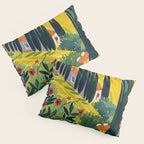 Matisse Painting Mediterranean House with Vibrant Colors and Serene Landscape Pillow Sham Gallery Image 3