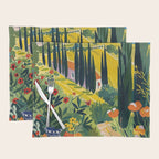 Matisse Painting Mediterranean House with Vibrant Colors and Serene Landscape Placemat Gallery Image 1