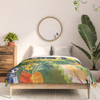 Matisse Painting Mediterranean House with Vibrant Colors and Serene Landscape Comforter Gallery Image 3