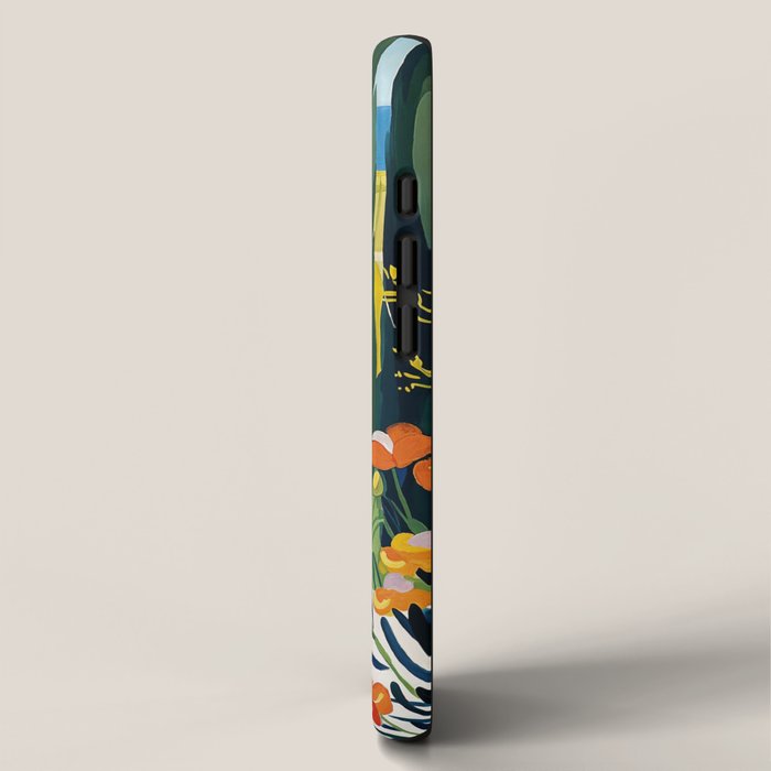 Matisse Painting Mediterranean House with Vibrant Colors and Serene Landscape iPhone Case Gallery Image 2