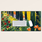 Matisse Painting Mediterranean House with Vibrant Colors and Serene Landscape Desk Mat Gallery Image 1