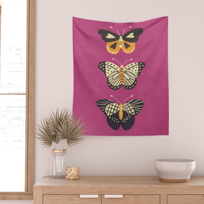 Viva butterflies Wall Tapestry Gallery Image 2