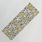 Simplistic silhouette flowers YB Yoga Mat Gallery Image 1