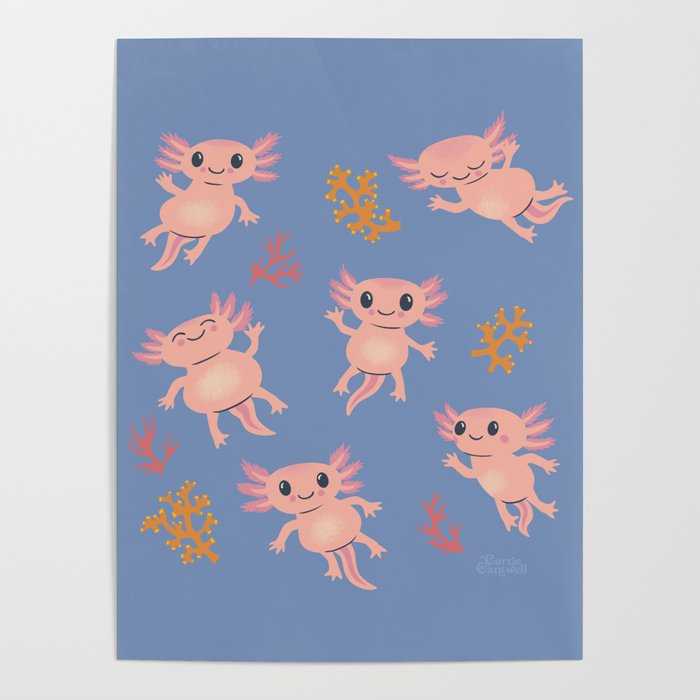 Baby Axolotl Poster Gallery Image 4