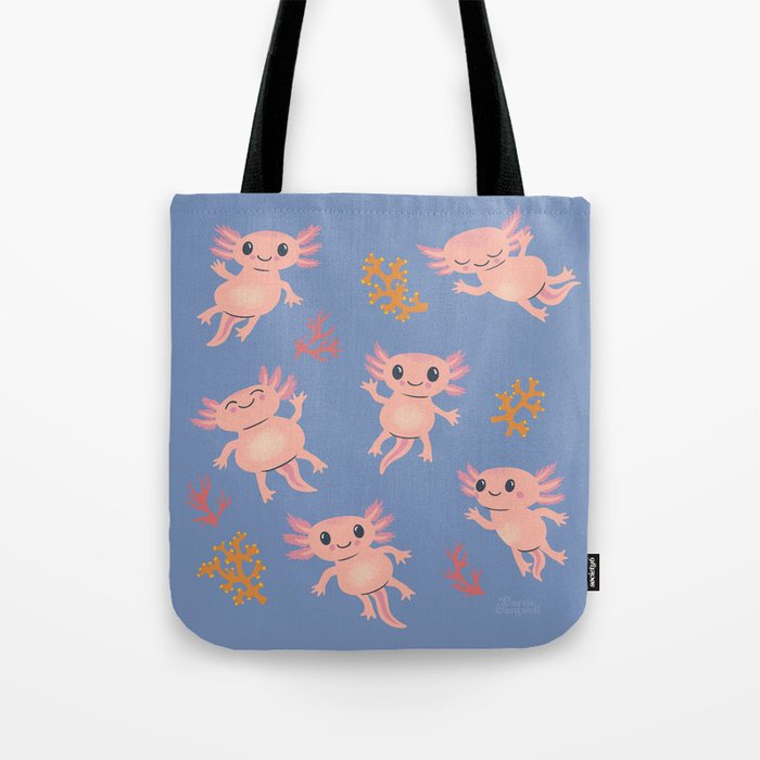 Baby Axolotl Tote Bag Gallery Image 1