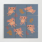 Baby Axolotl Wood Wall Art Gallery Image 1