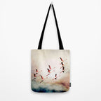 Flock of Flamingos Tote Bag Gallery Image 2
