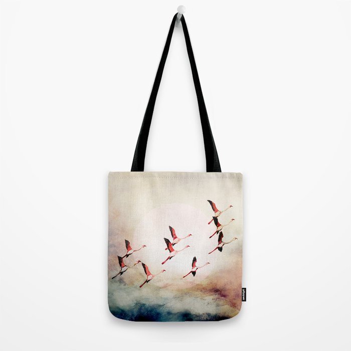 Flock of Flamingos Tote Bag Gallery Image 2
