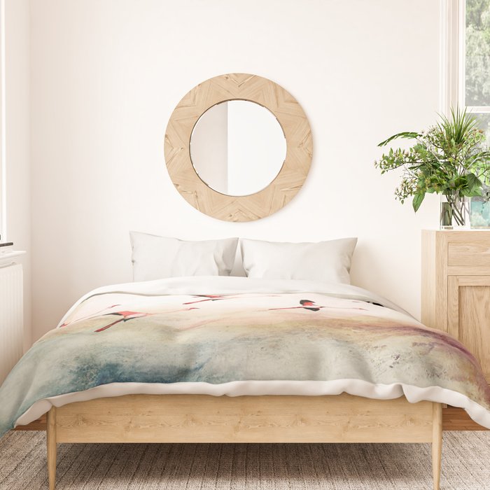 Flock of Flamingos Duvet Cover Gallery Image 3