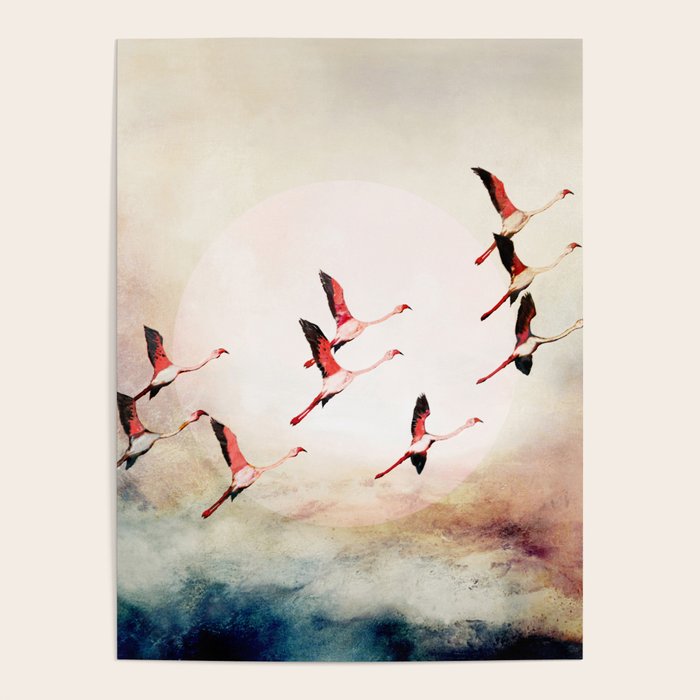 Flock of Flamingos Poster Gallery Image 4