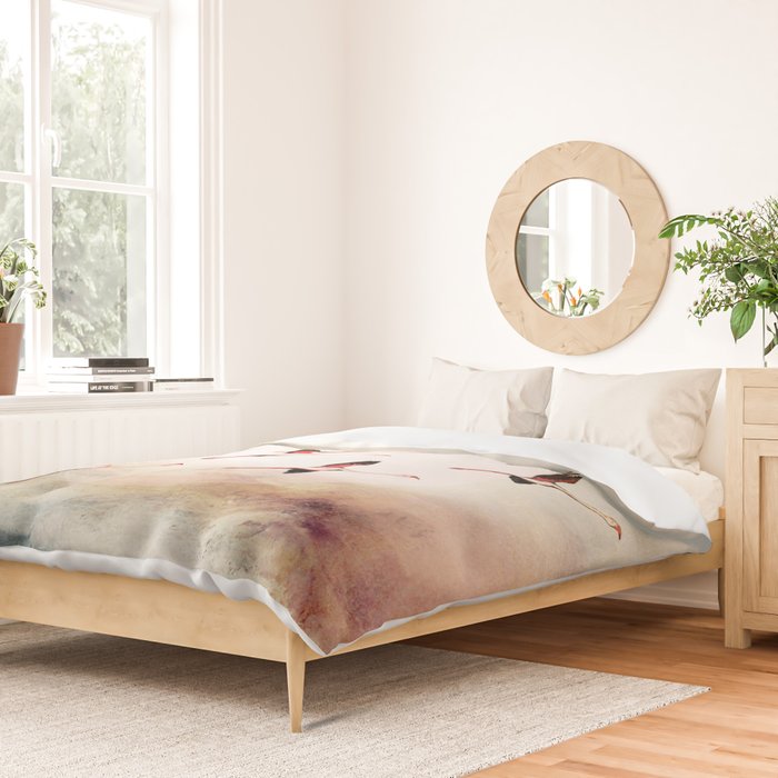 Flock of Flamingos Duvet Cover Gallery Image 2