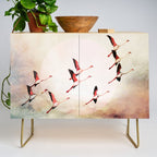 Flock of Flamingos Credenza Gallery Image 1